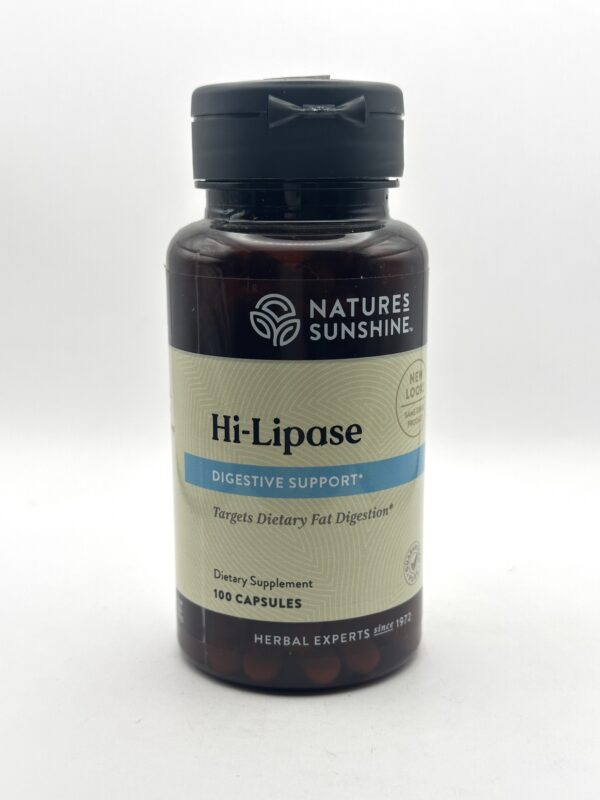 Nature's Sunshine - Hi-Lipase - 100 Capsules