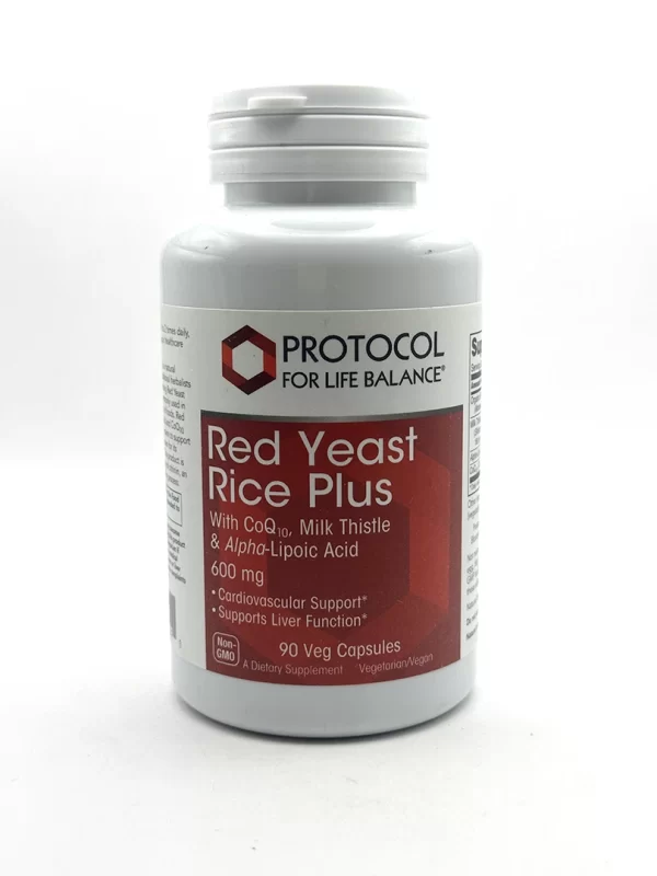 Protocol Red Yeast Rice Plus 90 Veg Capsules Gandw Herbs